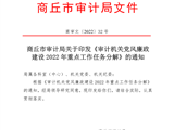 365网络股份有限公司总部_beat365网址官网网站_bat365验证审计局关于印发《审计机关党风廉政建设2022年重点工作任务分解》的通知