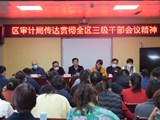 睢阳区审计局学习贯彻全区三级干部大会精神