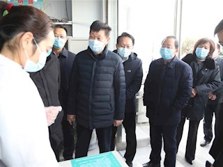 市领导调研示范区疫情防控工作